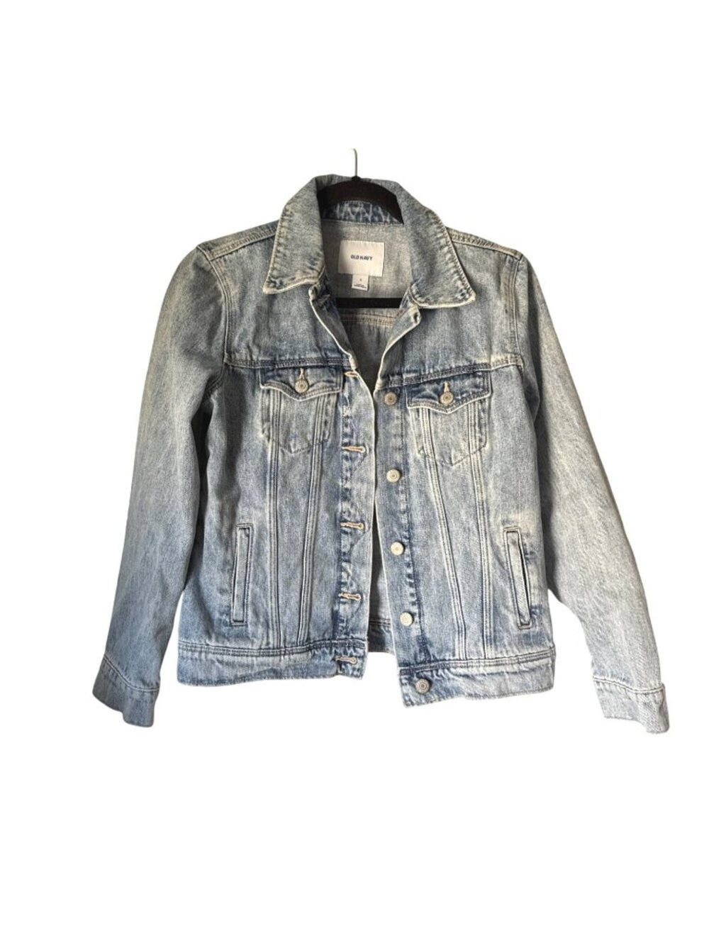 Old Navy Light Wash Denim Jacket Womens S Stylish Casual